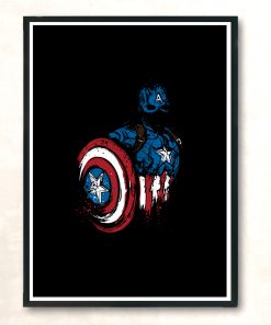 American Warrior Modern Poster Print