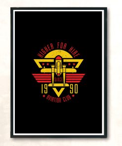 Aviation Club Modern Poster Print