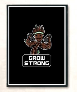 Baby Grow Strong Gym Modern Poster Print