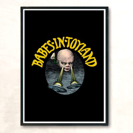 Babyhead Black Modern Poster Print