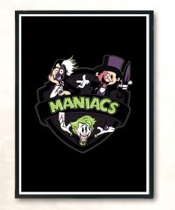 Bat Maniacs Modern Poster Print