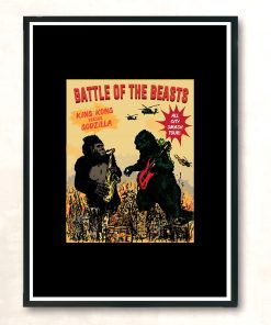 Battle Of The Beasts Modern Poster Print