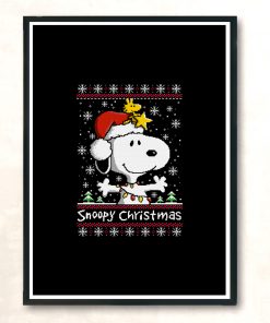 Beagle Ugly Christmas Sweater Modern Poster Print