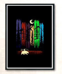 Bear Colors Modern Poster Print