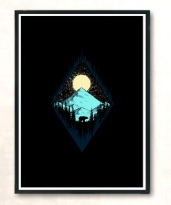 Bear Mountains Modern Poster Print