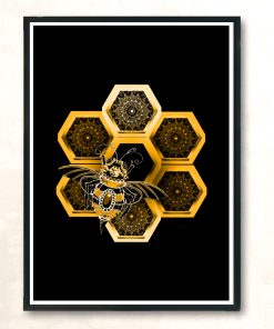 Bee Queens Jewels Modern Poster Print