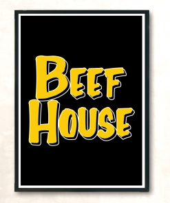 Beef House Modern Poster Print