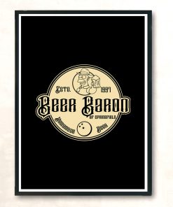 Beer Baron Modern Poster Print