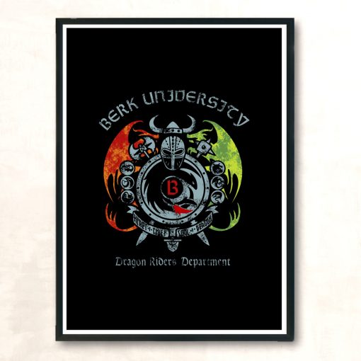 Berk University Modern Poster Print