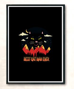 Best Cat Dad Ever Modern Poster Print