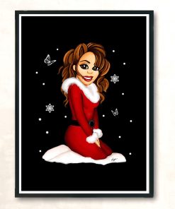 Best Mariah Carey Merry Christmas Vintage Wall Poster