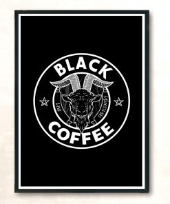 Black Coffee Modern Poster Print