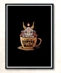 Black Coffeee Modern Poster Print