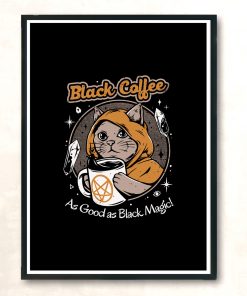 Black Coffeeee Modern Poster Print