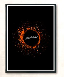 Black Hole Thats All Folks Modern Poster Print