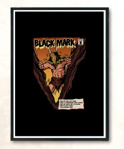 Black Mark Modern Poster Print