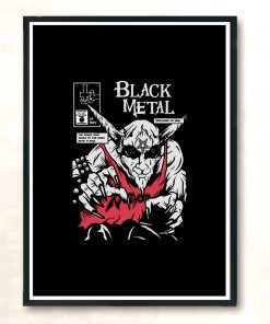 Black Metal Modern Poster Print