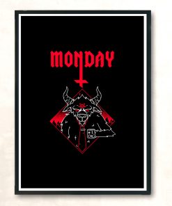 Black Monday Modern Poster Print