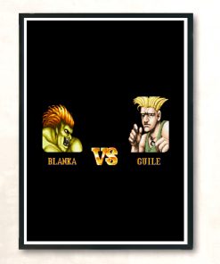 Blanka Vs Guile Modern Poster Print