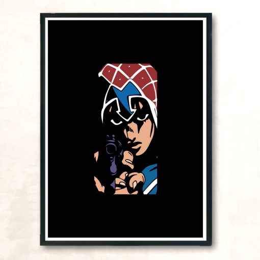 Blue Mista Modern Poster Print