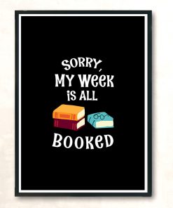 Book Lovers School Students Read Books Week Modern Poster Print