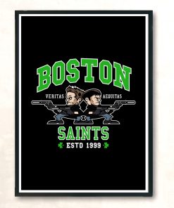 Boston Saints Modern Poster Print