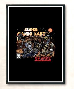 Bounty Hunter Kart Modern Poster Print