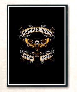 Buffalo Bills Custom Leather Modern Poster Print