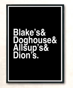 Burque Helvetica 20 Modern Poster Print