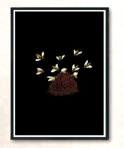 Busy Bees Modern Poster Print