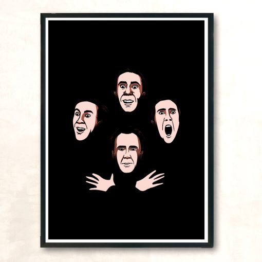 Cage Rhapsody Modern Poster Print