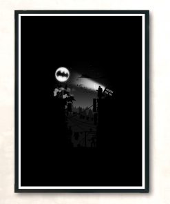 Calling Bat Modern Poster Print