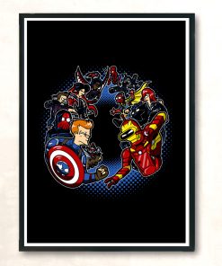 Captain Earthica Future War Modern Poster Print