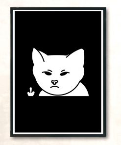 Cat Fck Modern Poster Print