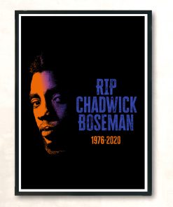 Chadwick Boseman 1977 2020 Vintage Wall Poster