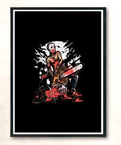 Chainsaw Killer Modern Poster Print