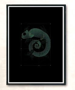 Chameleon Sequence Modern Poster Print