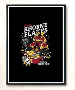 Chaos Khorne Flakes Warhammer Cereal 40k Modern Poster Print