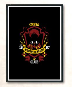 Chess Club Modern Poster Print