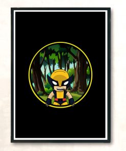 Chibi Wolvie Modern Poster Print