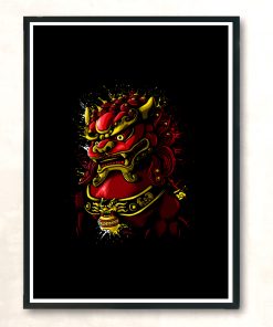 Chinese Blood Dragon Modern Poster Print