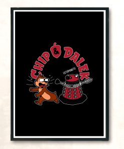 Chip And Dalek Modern Poster Print