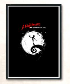 Christmas Nightmare Modern Poster Print