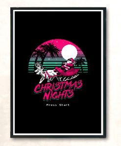 Christmas Nights Modern Poster Print