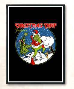 Christmas Thief Modern Poster Print