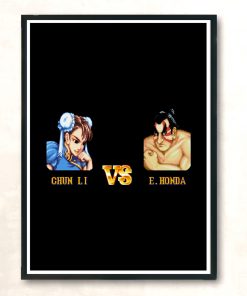 Chun Li Vs Honda Fight Modern Poster Print