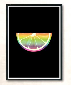 Citrus Rainbow Slice Modern Poster Print