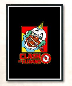 Clash Of Clowns Modern Poster Print