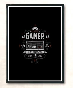 Classic Gamer Modern Poster Print