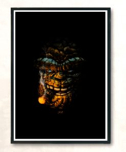 Clobbering Time Modern Poster Print